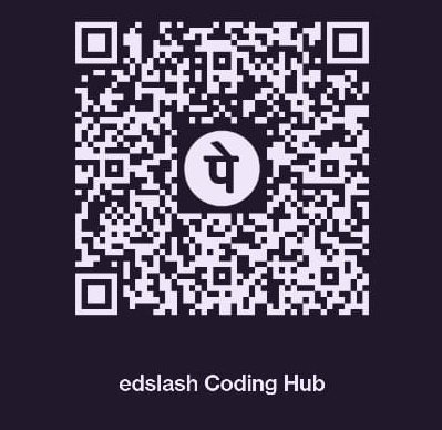 edSlash Coding Hub UPI QR Code